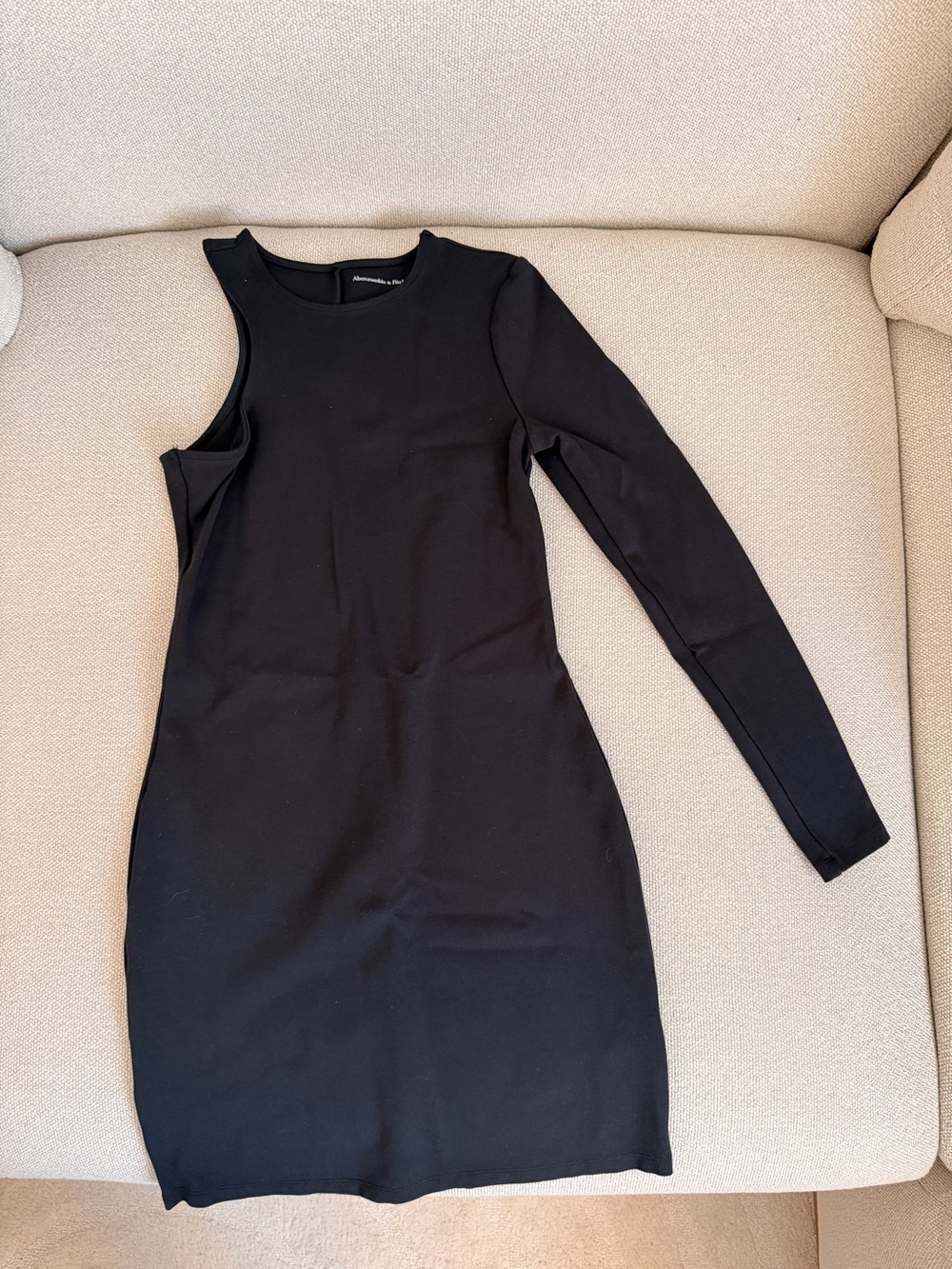 Asymmetric One-Shoulder Black Abercrombie Dress